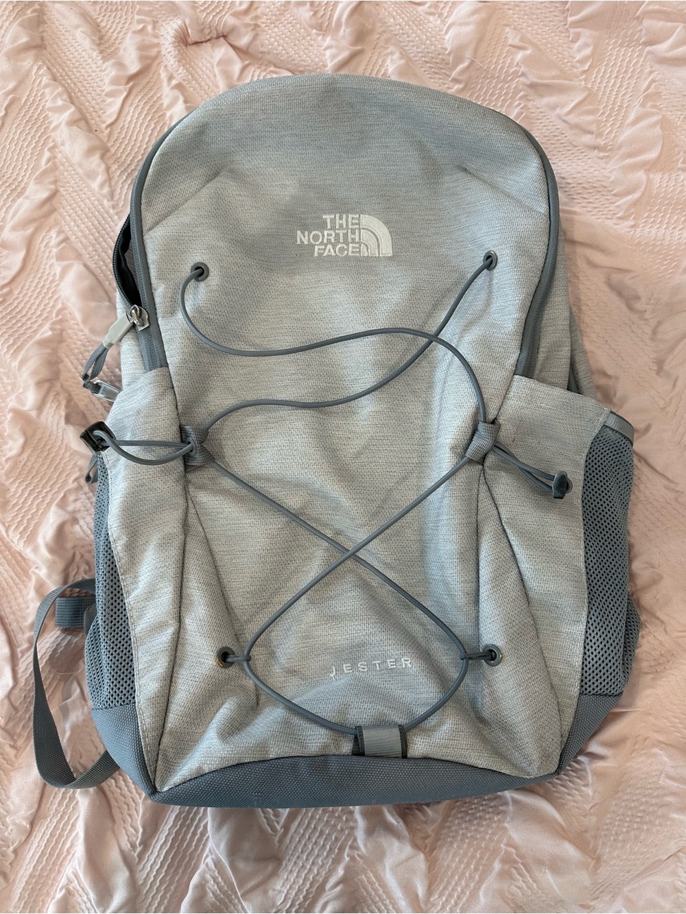 The North Face Light Gray Jester Backpack